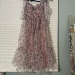 Petal & Pup Pink Floral Maxi Dress